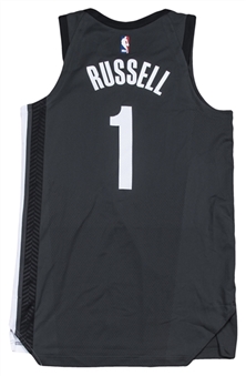 2018 DAngelo Russell Game Used Brooklyn Nets Jersey Used On 3/16/18 (Steiner)